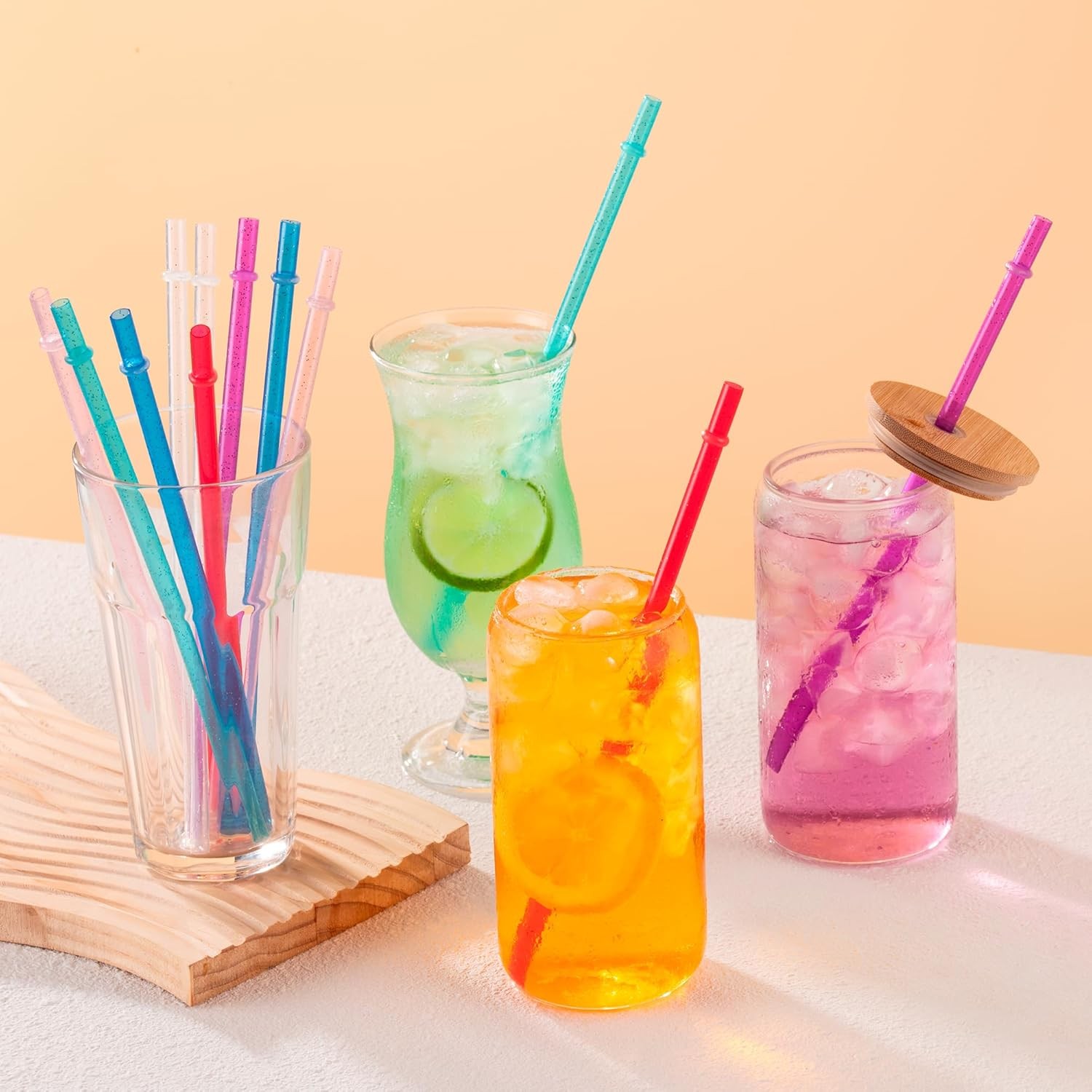 9″ Straws Replacemen Fit for Stanley 16 oz 20 oz Tumblers,Short Drinking Straw