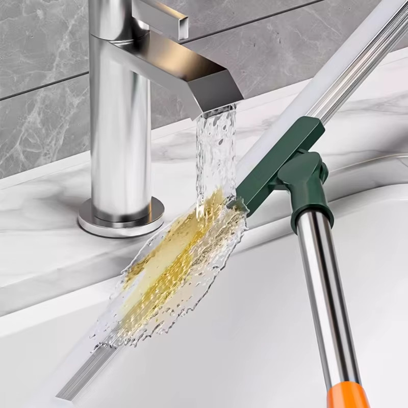 Silicone Scraper Broom Floor Squeegee Glass Wiper Bathroom Cleaning Tool Durable