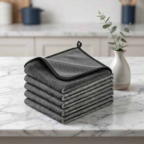 5 Pack Genie Magic Cloth Multi-Purpose Reusable Cleaning Towels Home & Car Use