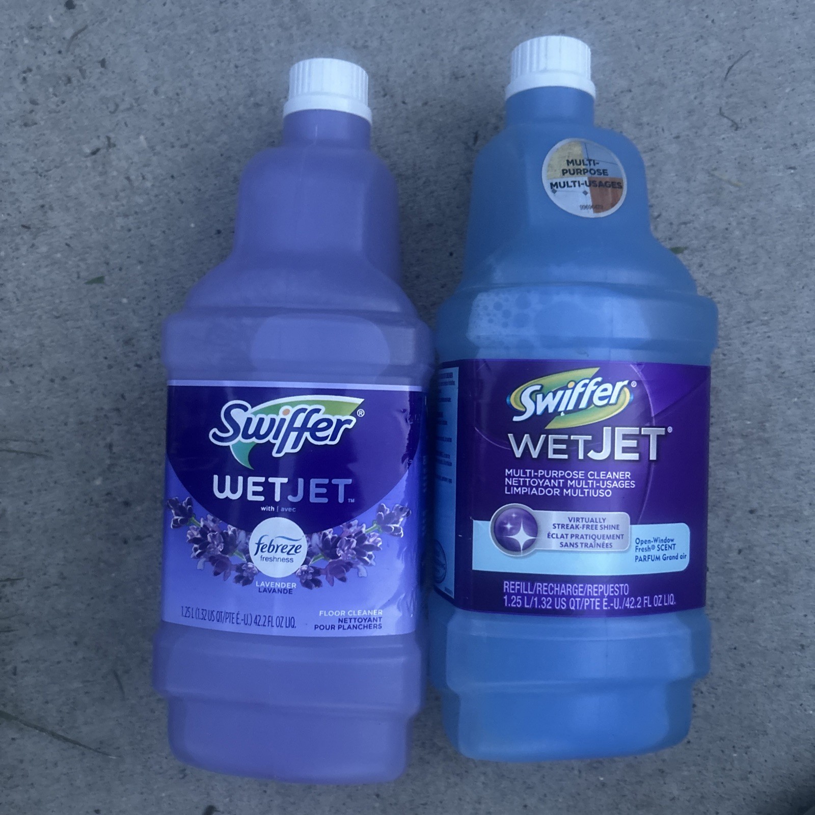 Swiffer WetJet Multi-Purpose Floor & Hardwood Liquid Cleaner Solution Refill 2!!