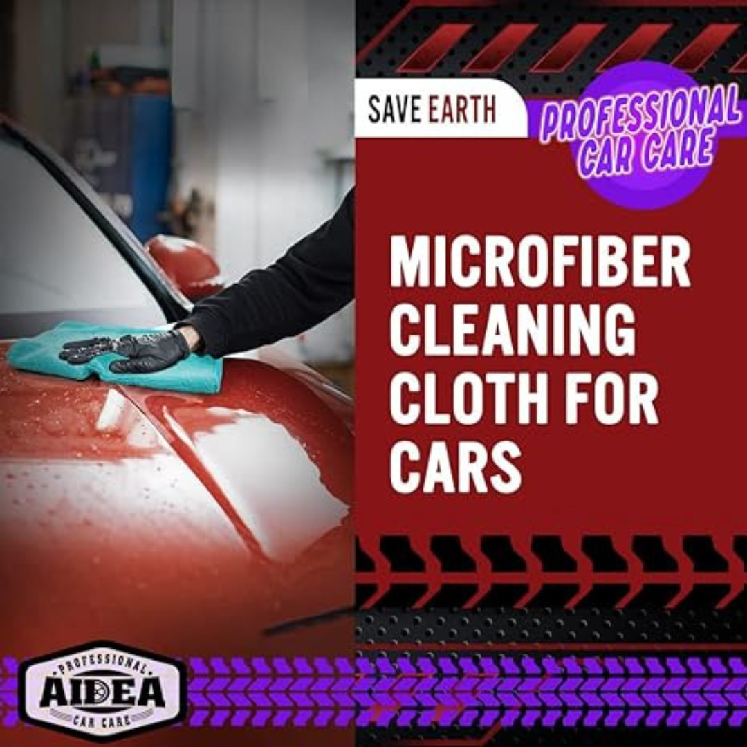 Microfiber Cleaning Cloth Set of 50 Towel Rag Car Polishing Detailing No-Scratch