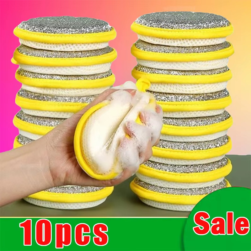 5/10/20Pcs Double Side Dishwashing Sponge Dish Washing Brush Pan Pot Dish Wash S