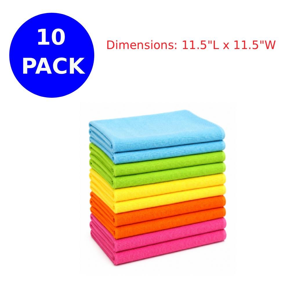 Multi 2/10/50 Pack Microfiber Cleaning Cloth Towels Car Detailing Polishing Rag.