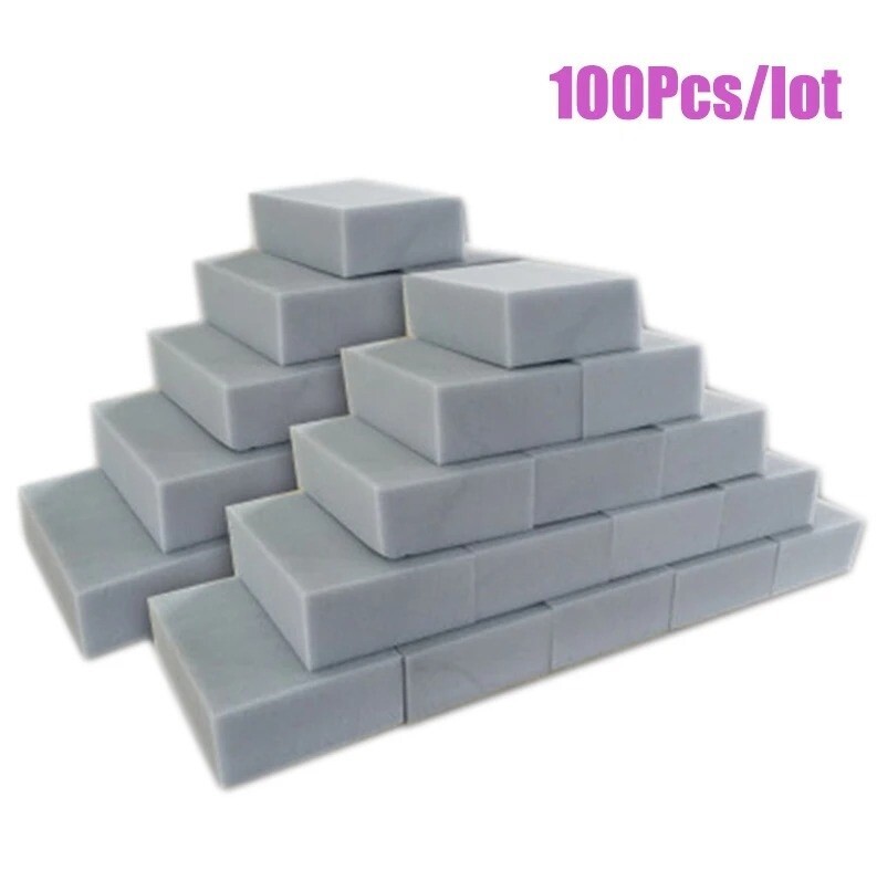 100pcs/lot Melamine Sponge Magic Eraser Gray White Multifunctional Nano Cleaning