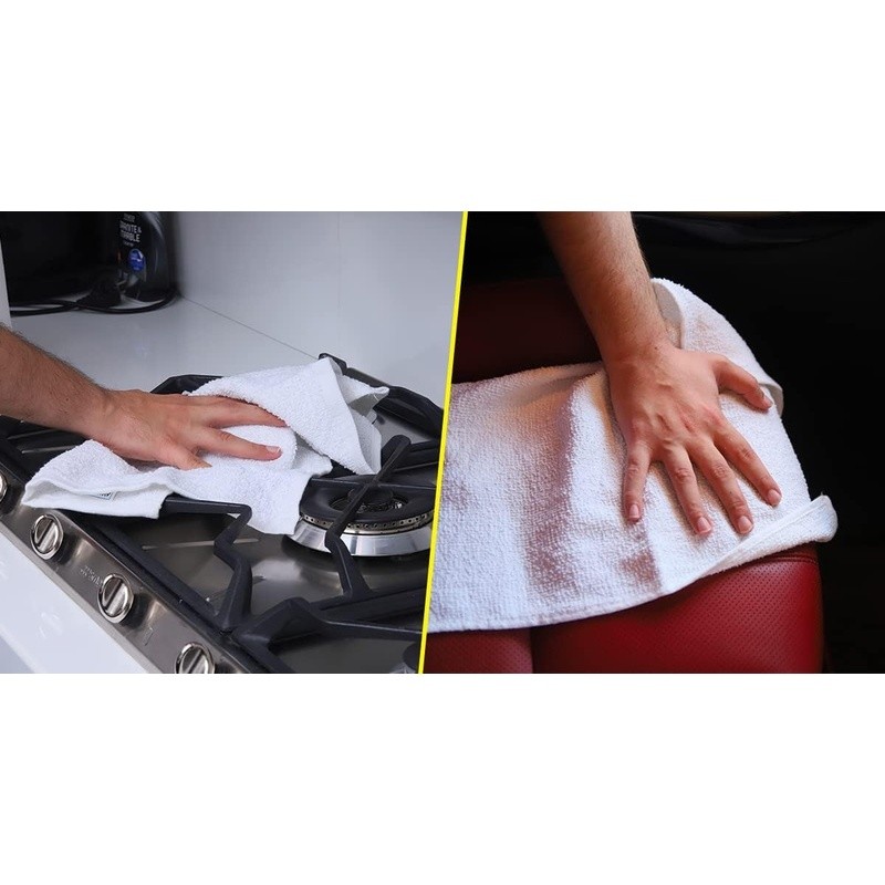 Cotton Cleaning Rags Pack of 60 Highly Absorbent Non Abrasive Terry Cloths New