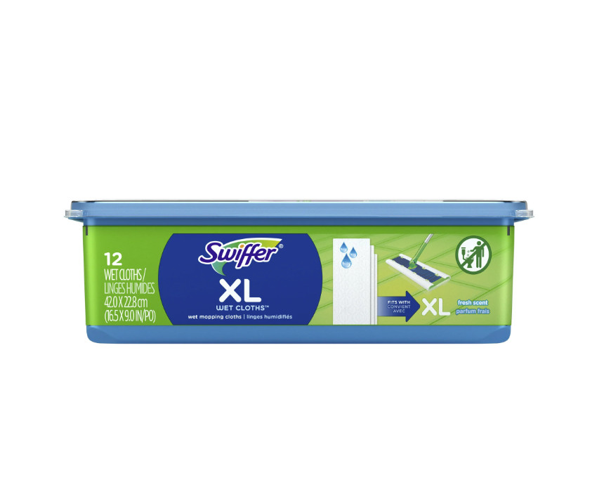 Sweep + Mop XL Wet Pads Refill Fresh Scent 12 Count Floor Cleaning Cloths