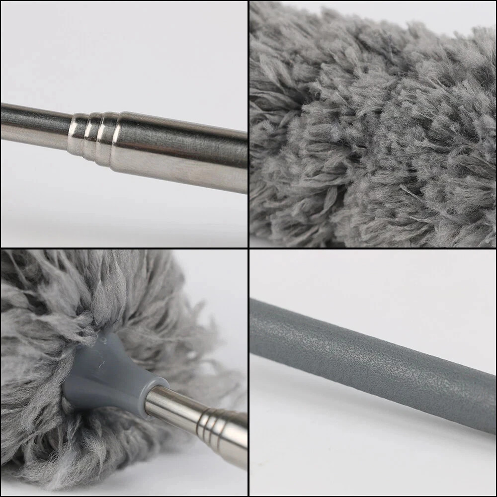 Extendable Feather Cleaning Duster Telescopic Dust Brush Long Reach Handle