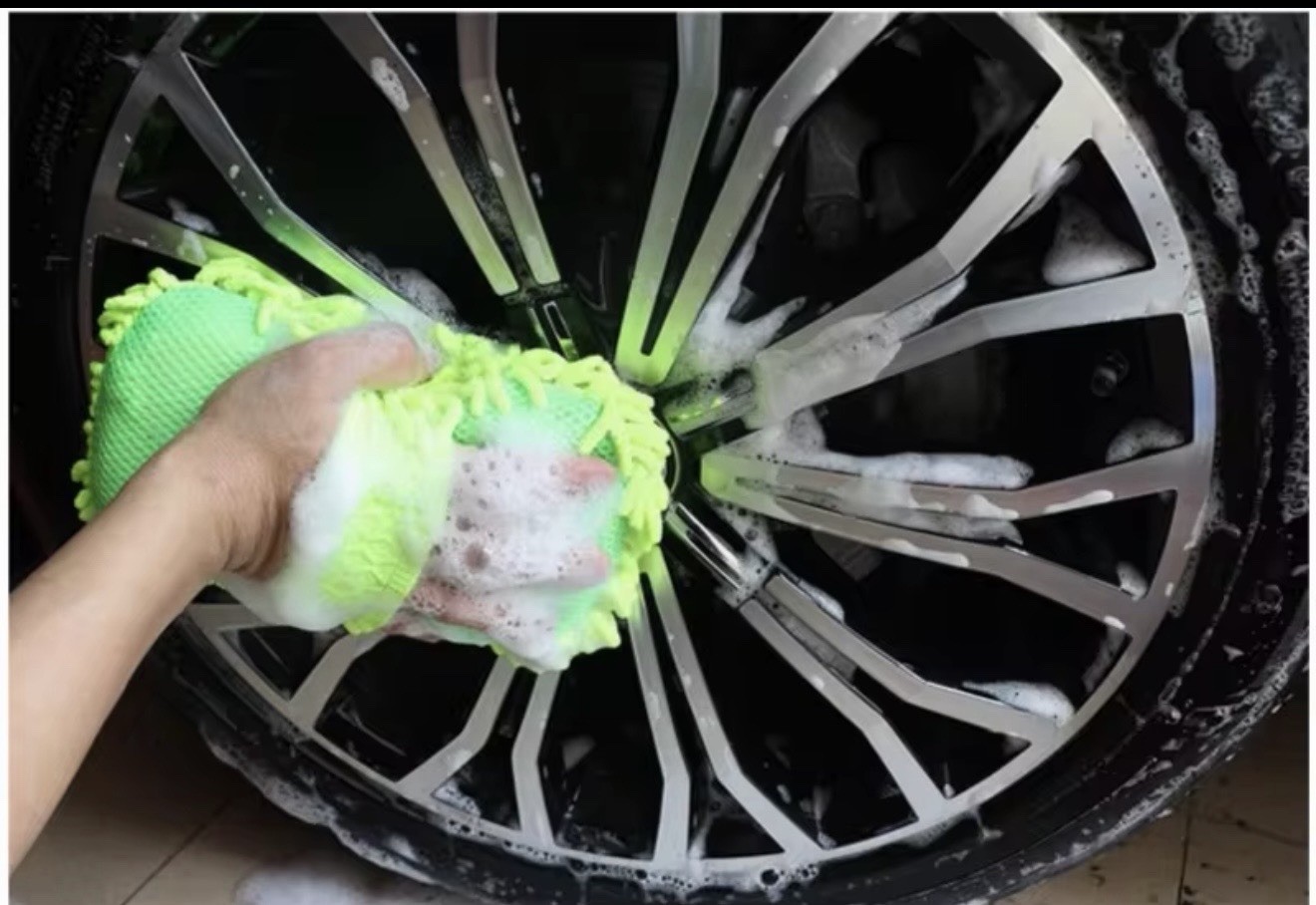 Microfiber Car Washer Sponge Cleaning Car Care Detailing Brushes Washing Towel a