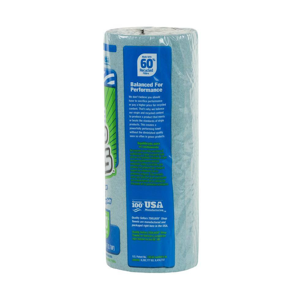 Z400 Blue 55-Count Roll of Shop Towel Cleaning Wipes