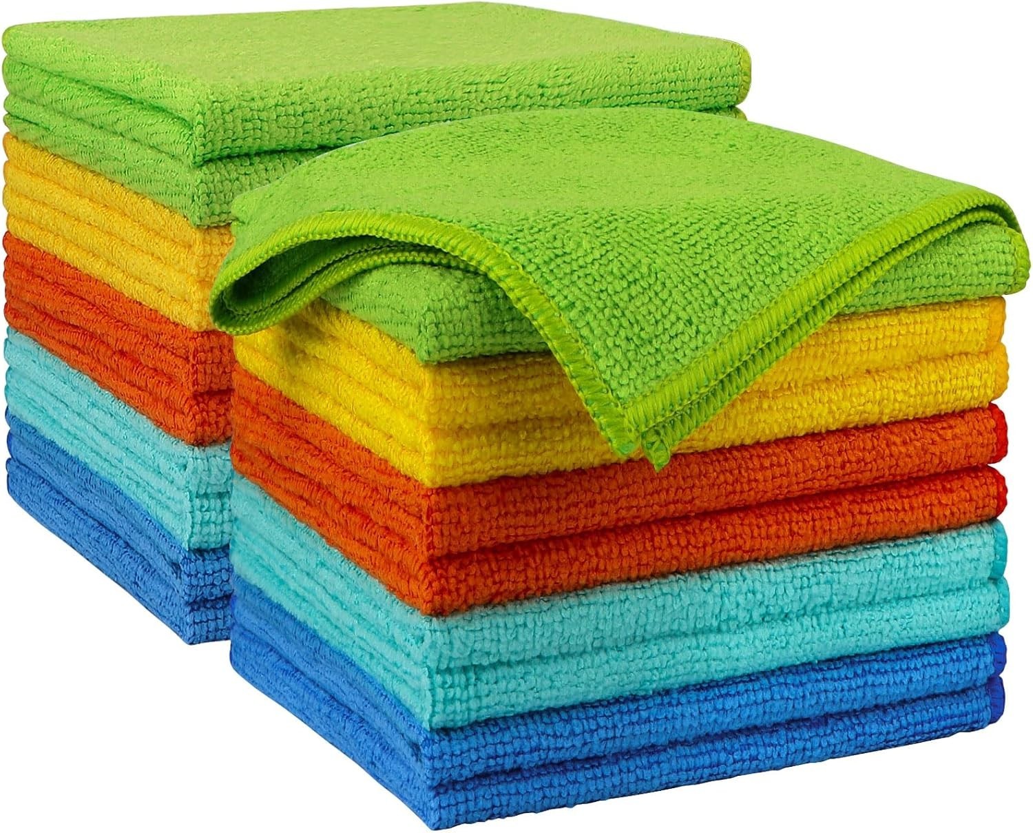 Microfiber Cleaning Cloth Set of 50 Towel Rag Car Polishing Detailing No-Scratch