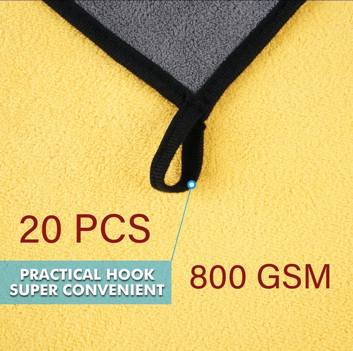 Microfiber Towel Cleaning Cloth No Scratch Rag Car Polishing Detailing 20 Pack