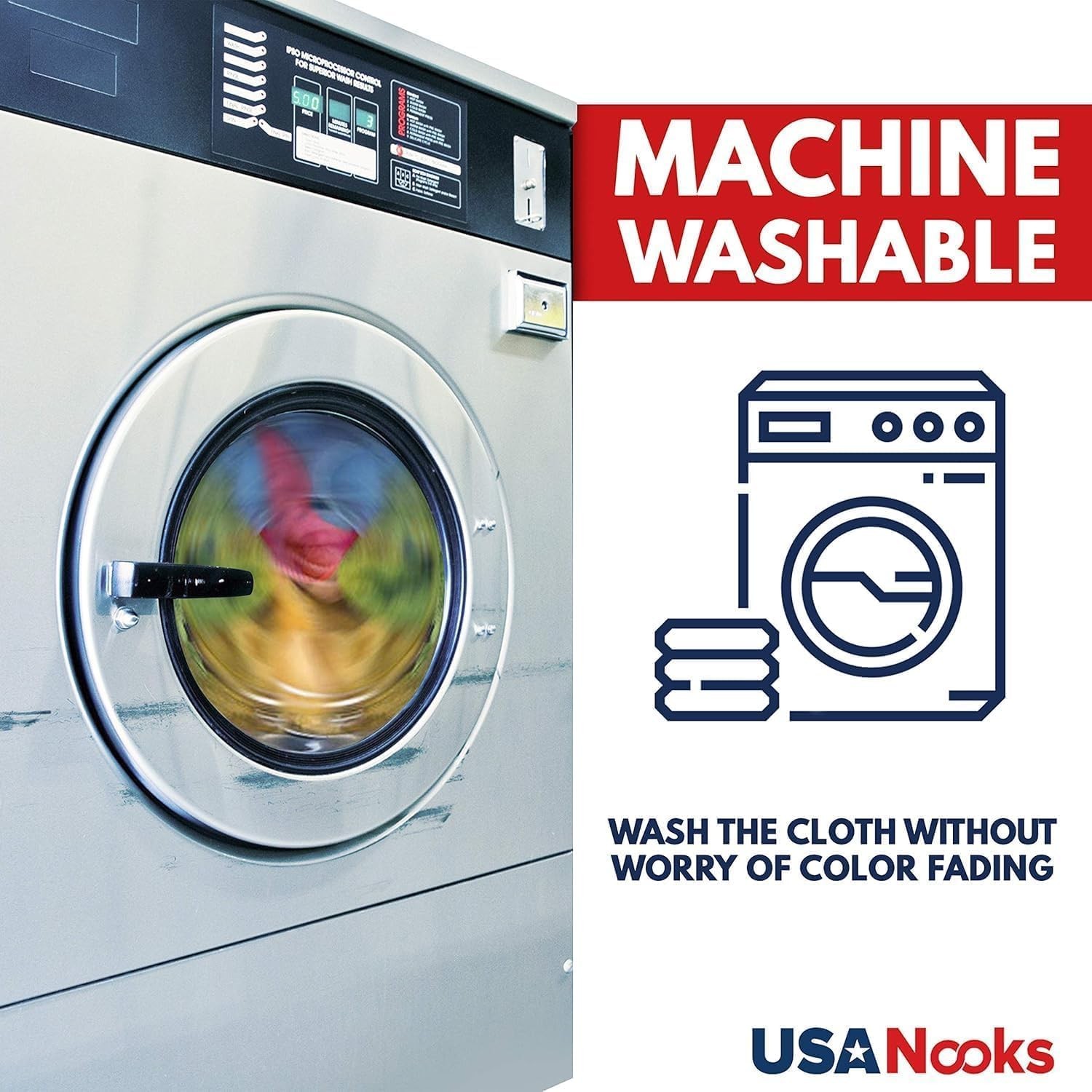 USANOOKS Microfiber Cleaning Cloths, 12 Pack, Ultra Absorbent Car Towels