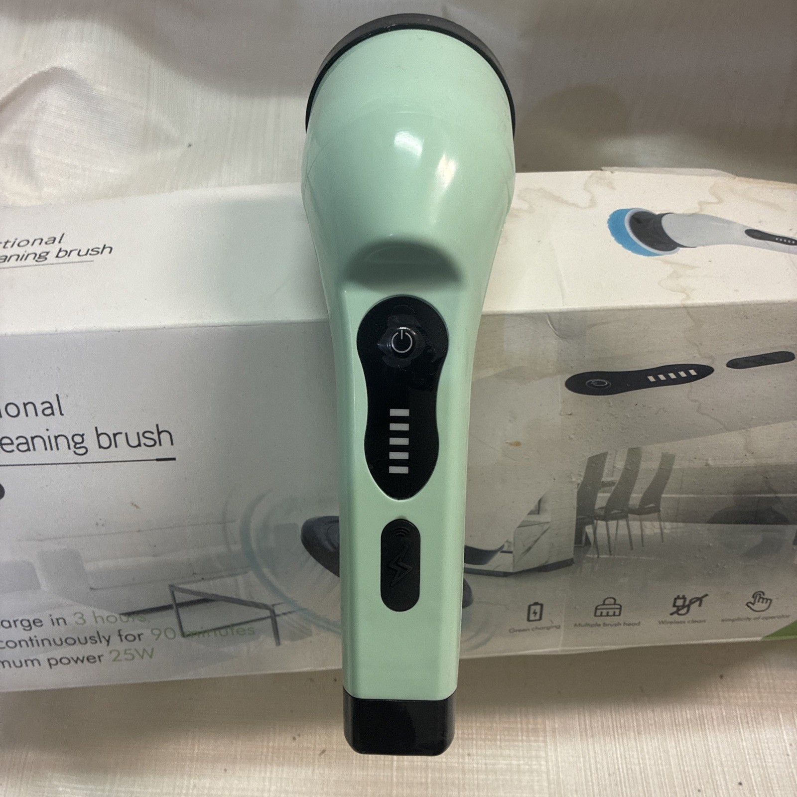 8 in 1 Electric Cleaning Brush ANS-8050 25W Rechargeable Multiple Heads