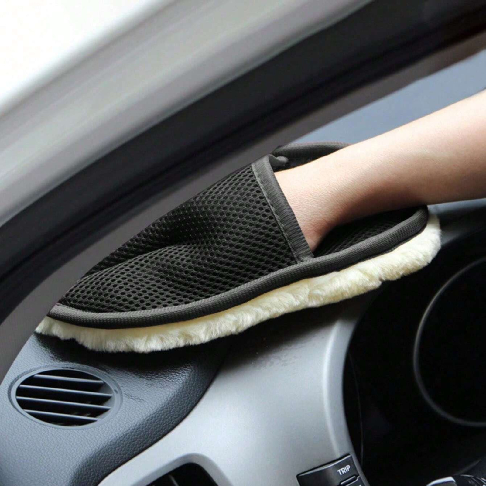 Auto Car Washing Glove Microfiber Woolen Soft Cleaning Glove For Car Polishing
