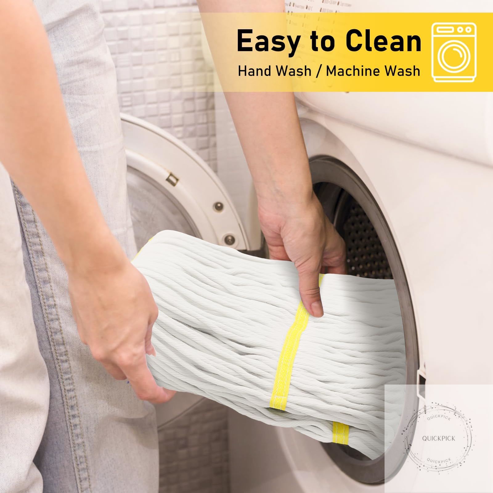 Heavy Duty String Wet Mop for Floor Cleaning, Commercial Industrial Cotton Mops