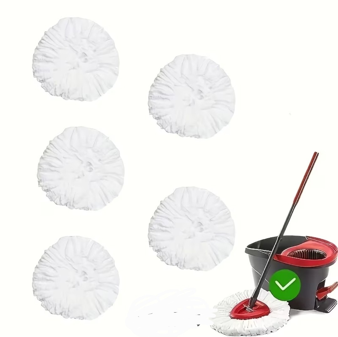 5 high-quality microfiber mop head replacements
