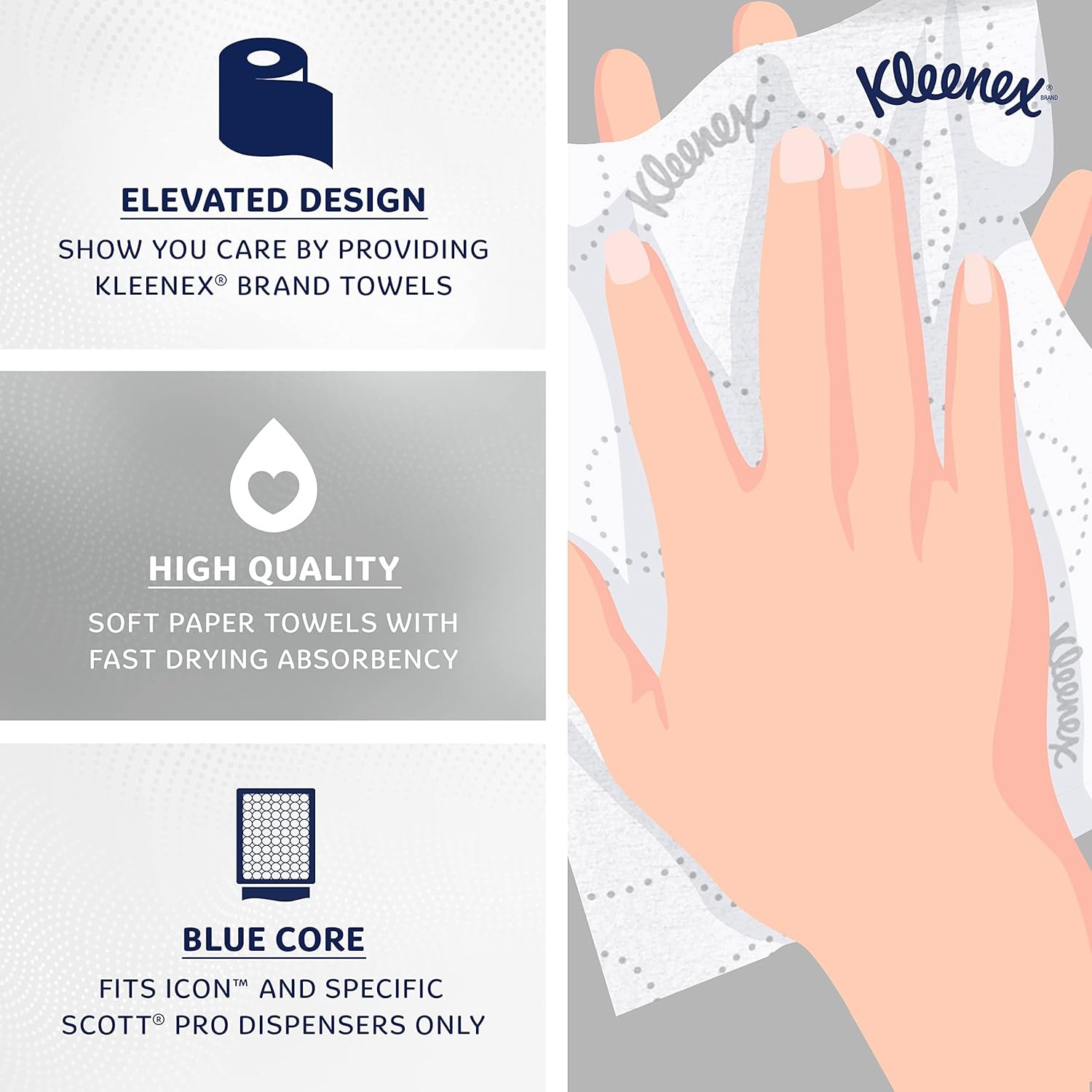 Professional Hard Roll Paper Towels, Bulk (54471), Hardwound, Elevated Design,