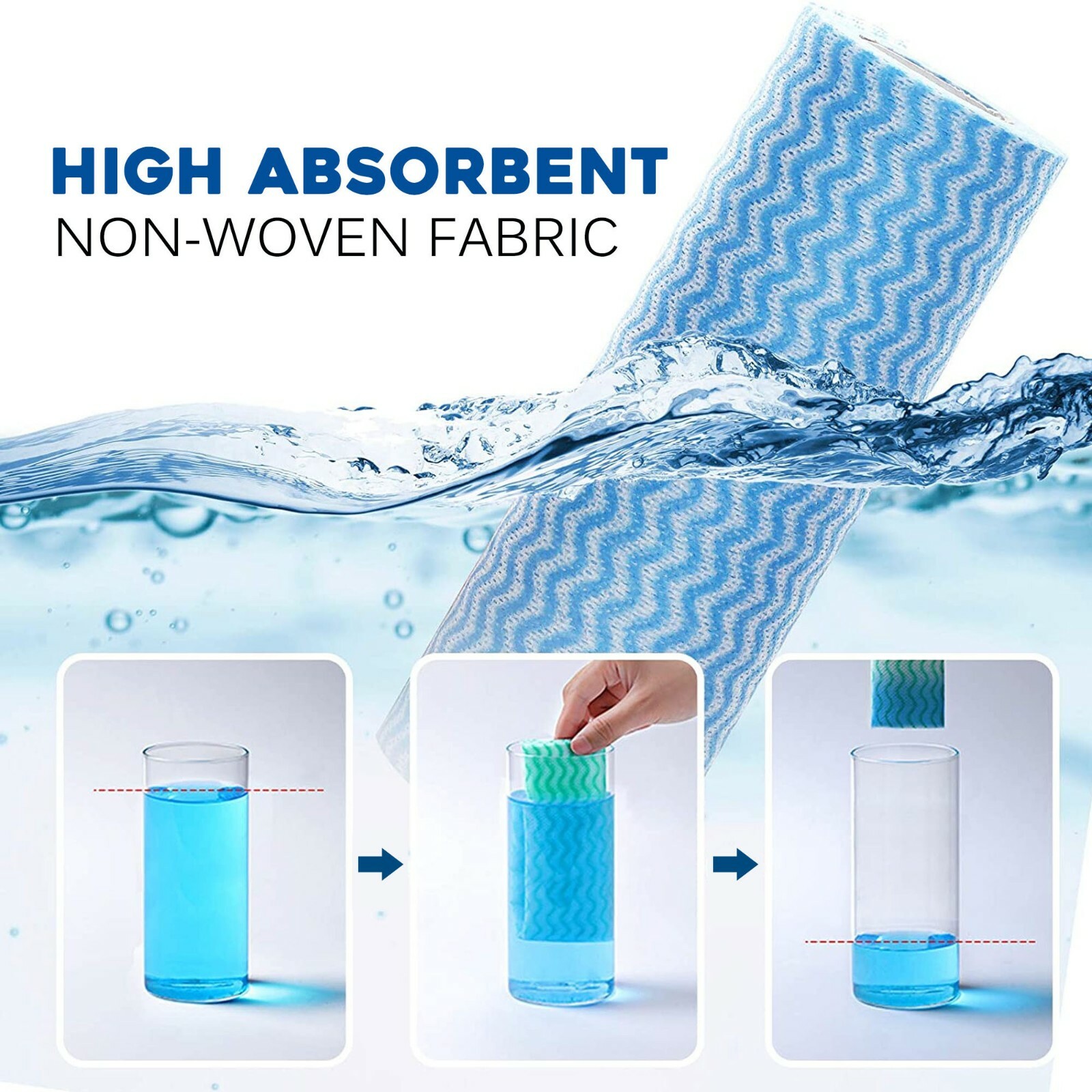 Adore Pro Multi-Purpose Cleaning Towel 2 Rolls Reusable Washable Disposable Wipe