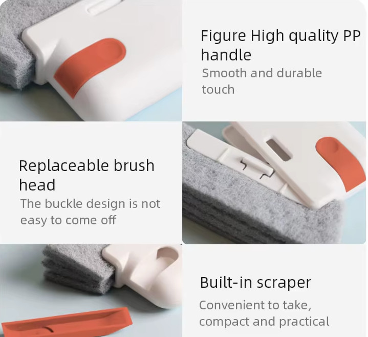 1PC Window Cleaning Brush for Glass, Gaps & Tracks – NEW