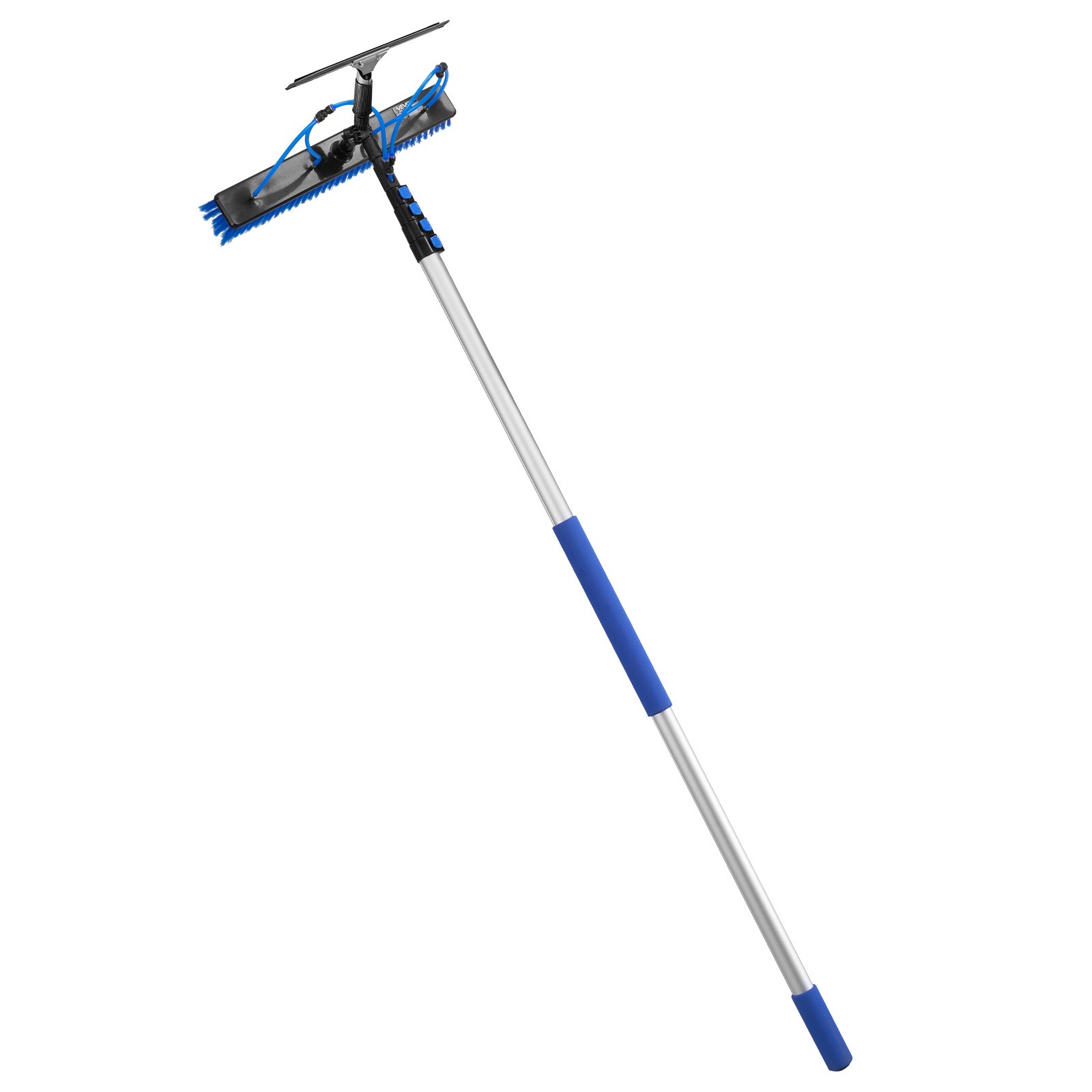 VEVOR Solar Panel Cleaning Kit Water Fed Pole Kit 26 ft with Brush and Squeegee