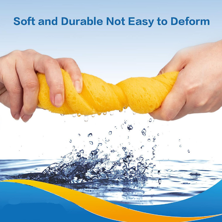 Giant Bone Sponge, Yellow Cleaning Sponge Kitchen Cleaning Sponges Easy Grip