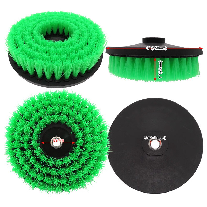 6″ Inch Angle Grinder Cleaning Brush 150mm M14 Electric Drill Power Scrubber