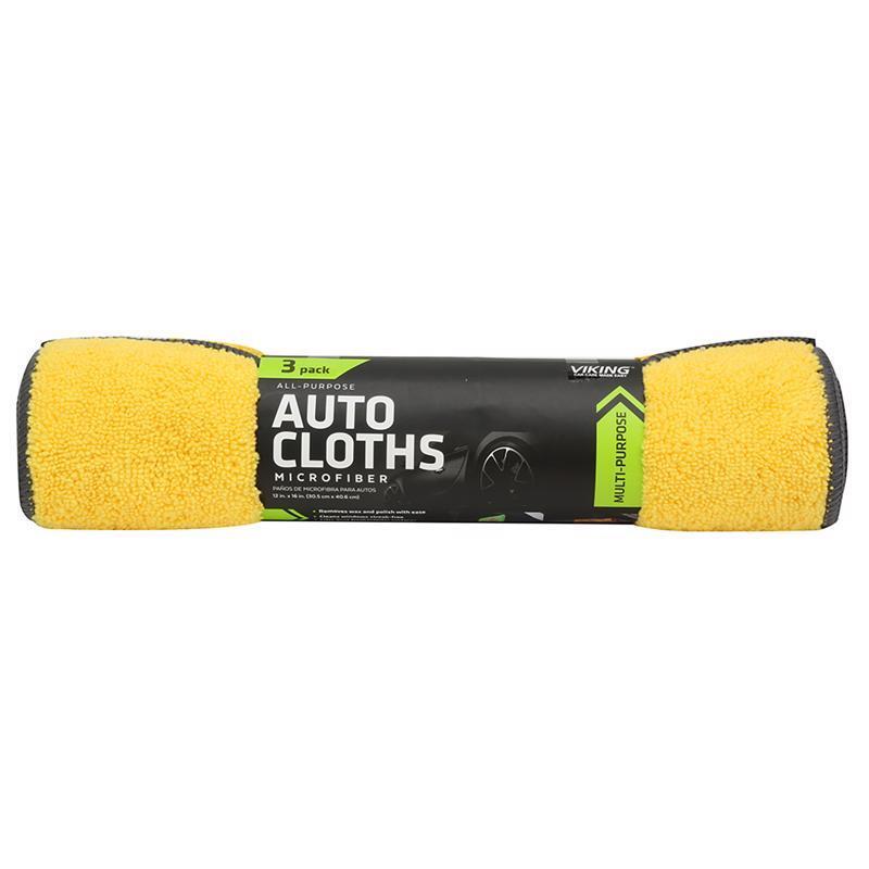 Viking 16 in. L X 12 in. W Microfiber Auto Cleaning Cloth 3-Pack 982300