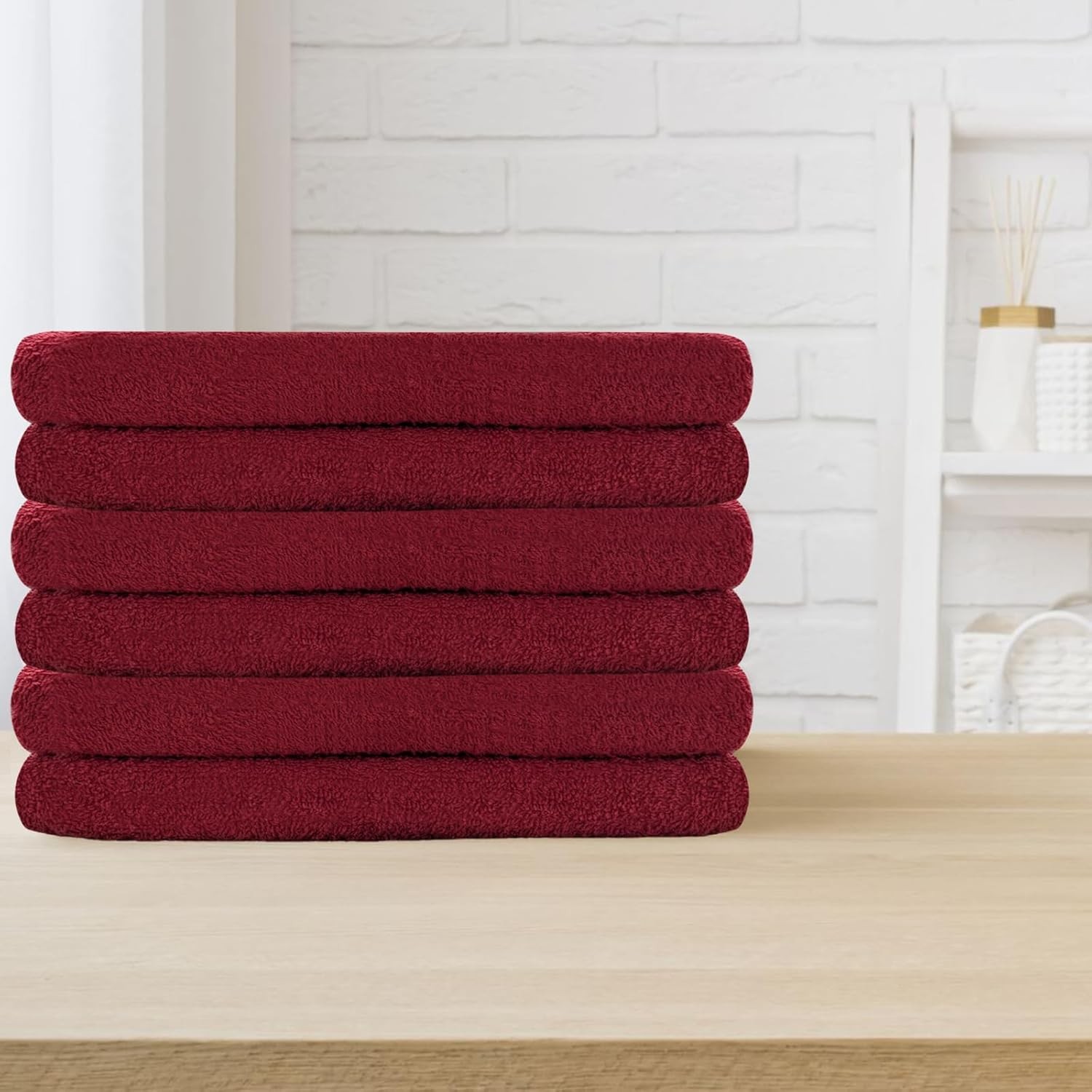 Luxury Hand Towels – 550 GSM, 16×27 Inch, Pack of 6, 100% Ring Spun Cotton –