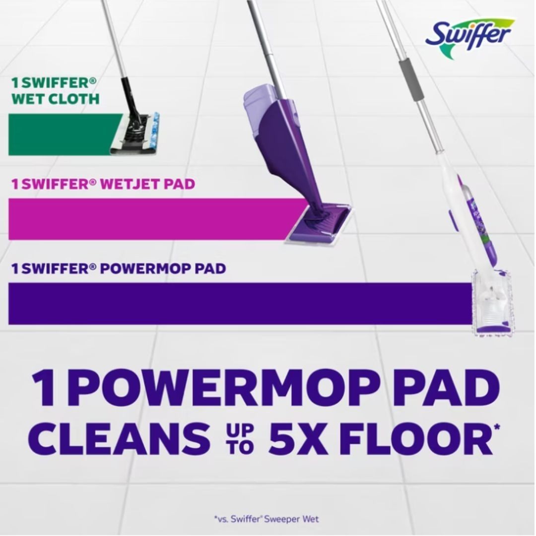 Swiffer Power Mop, Floor Cleaner, Tile, Vinyl, Laminate, Wood, Floor Cleaner,New