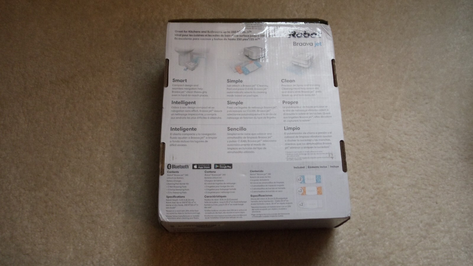 Empty Box for iRobot Braava Jet 240