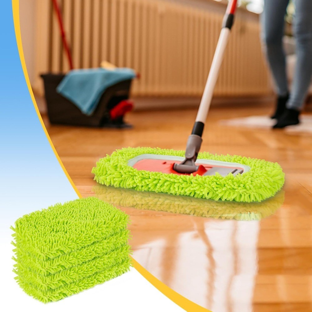 Reusable Dry Sweeping Cloths Microfiber Wet Mop Pads Compatible with Swiffer