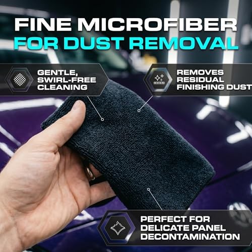 NADUSEP Clay Towel for Auto Detailing – Synthetic Clay Bar Towel 12” x 12” –