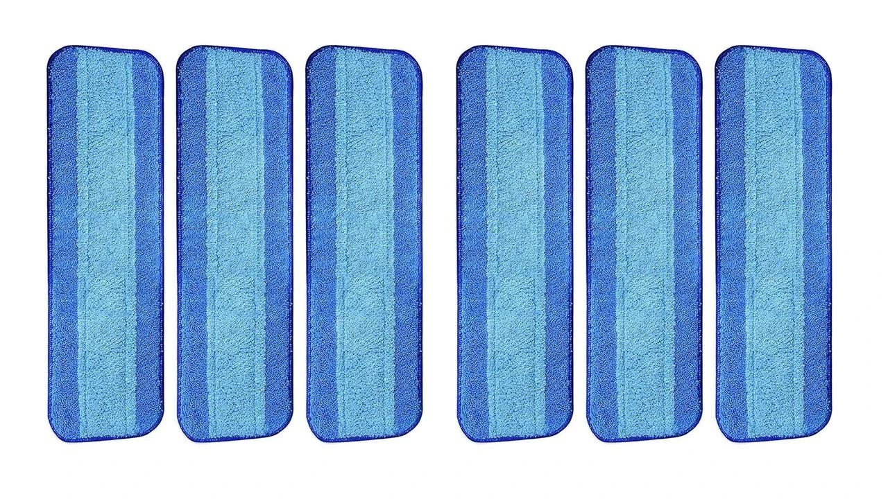 12 Pack, Reusable Microfiber Cleaning Pads Replacement For Bona Mop 18.3″ x 5.3″