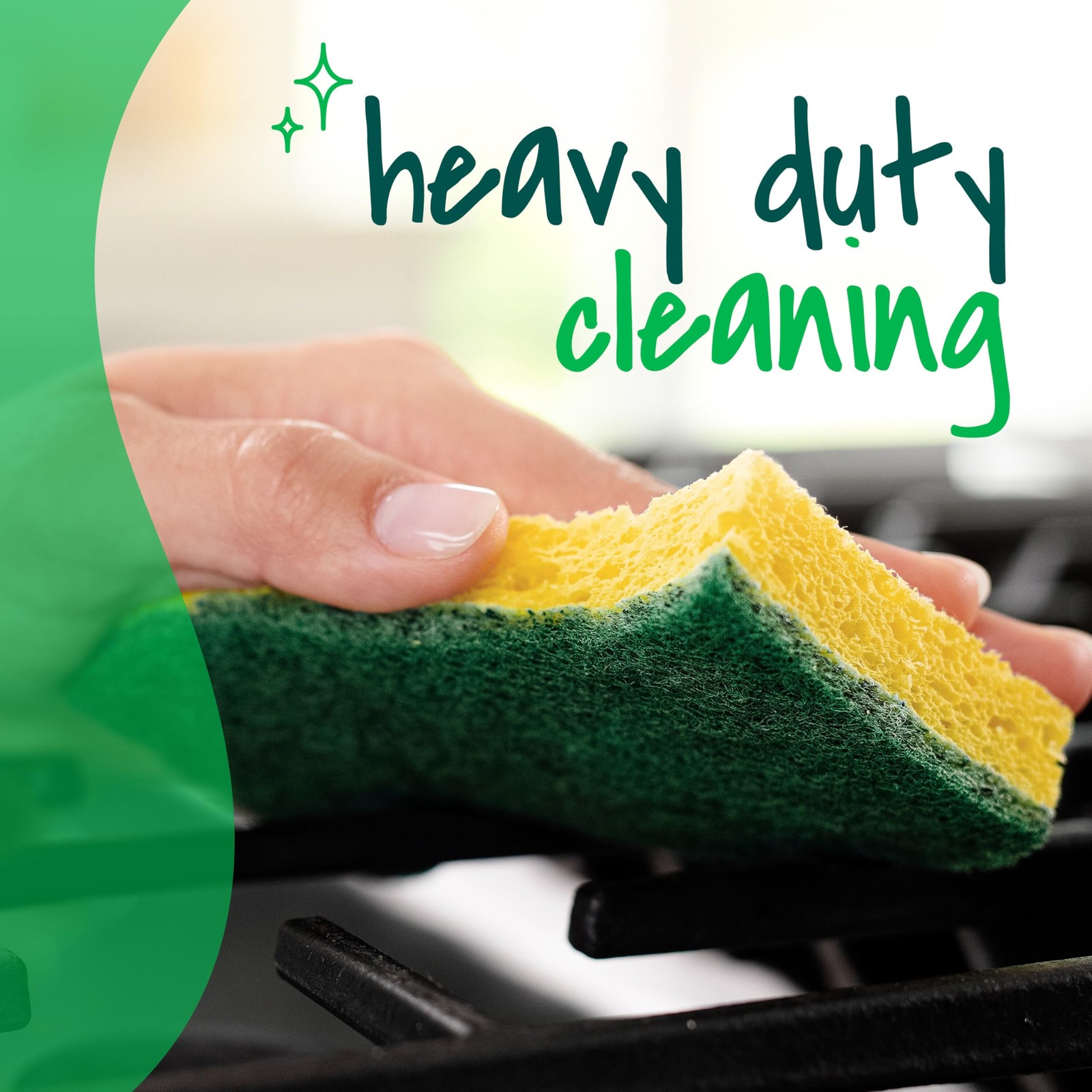 Scotch-Brite Heavy Duty Scrub Sponges, 12 Scrub Sponges, Stands Up to Stuck-on
