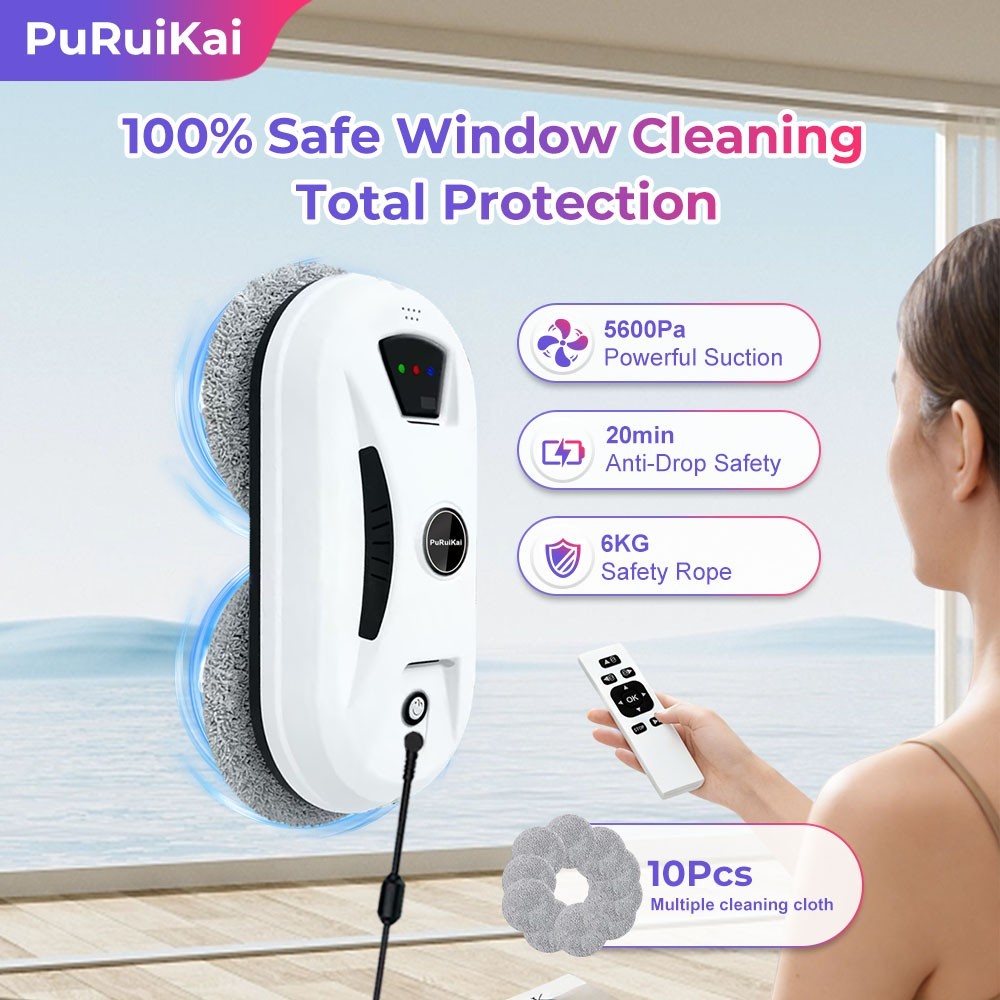 PuRuiKai’s latest 2026 model intelligent high-rise glass cleaning robot