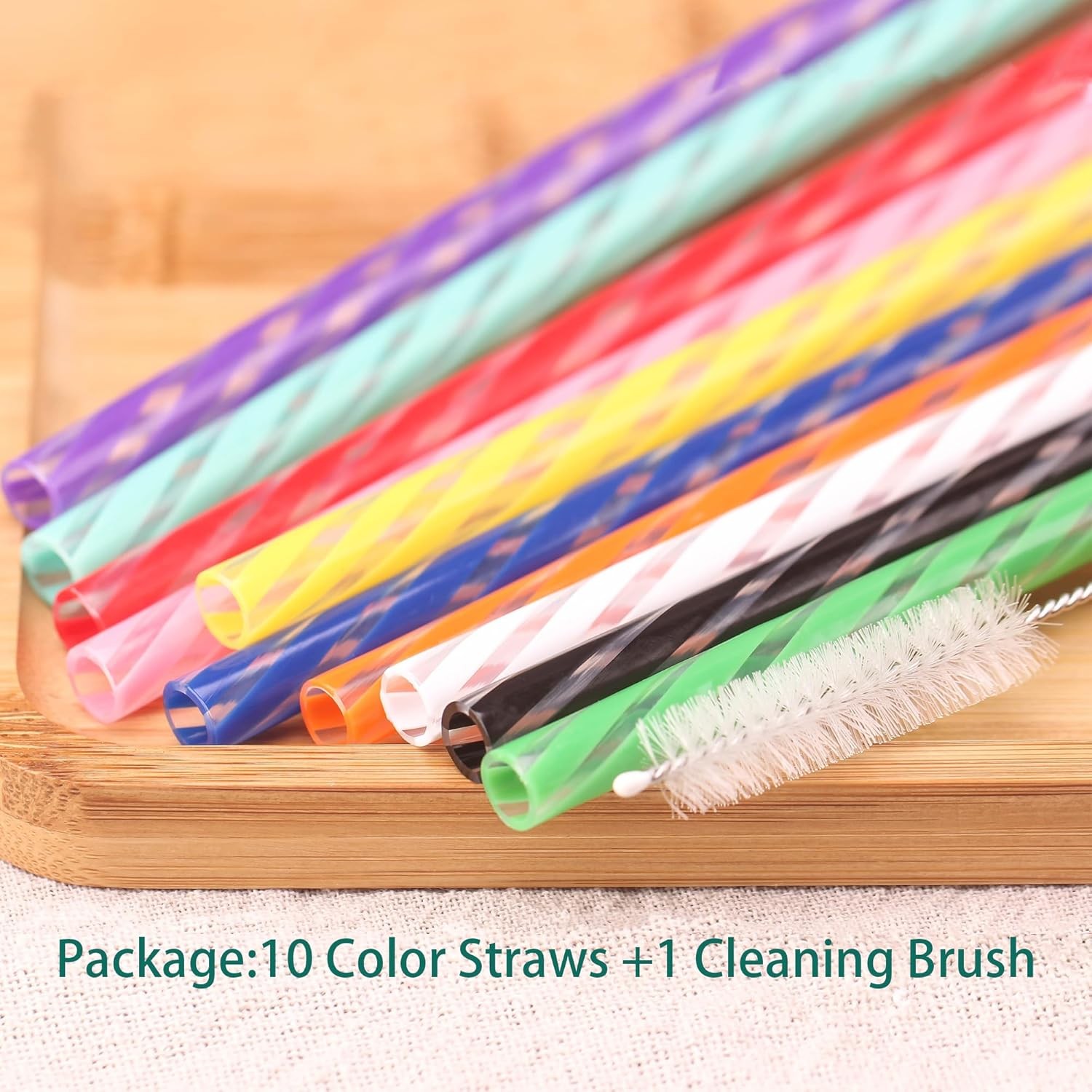 15 Inch 10 Color Replacement Reusable Drinking Straw for Stanley 128 oz 100 oz