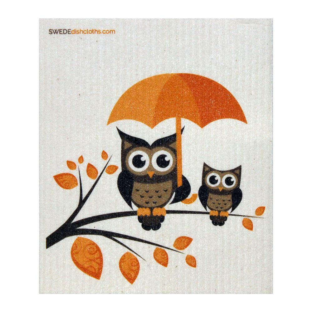 Mixed Owls Set of 3 cloths (One of each design) Swedish Dishcloths ECO Absorben