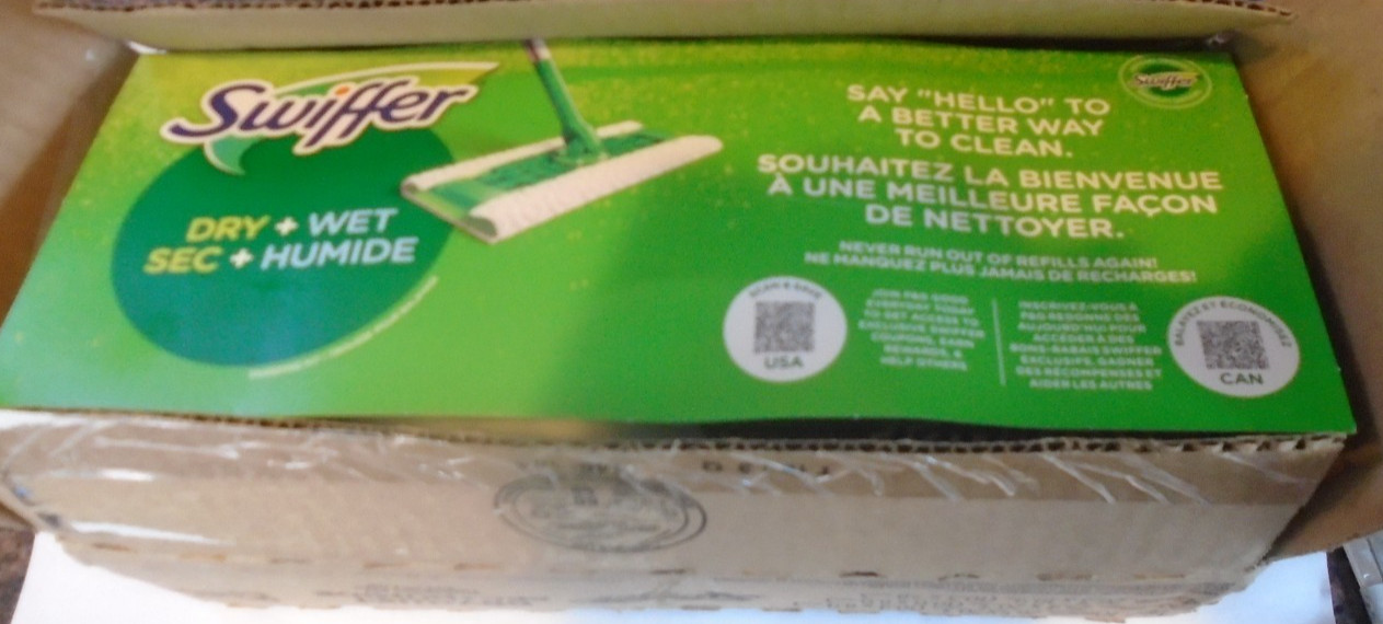 Swiffer Sweeper 2-in-1 Dry + Wet Floor Mopping and Sweeping Kit