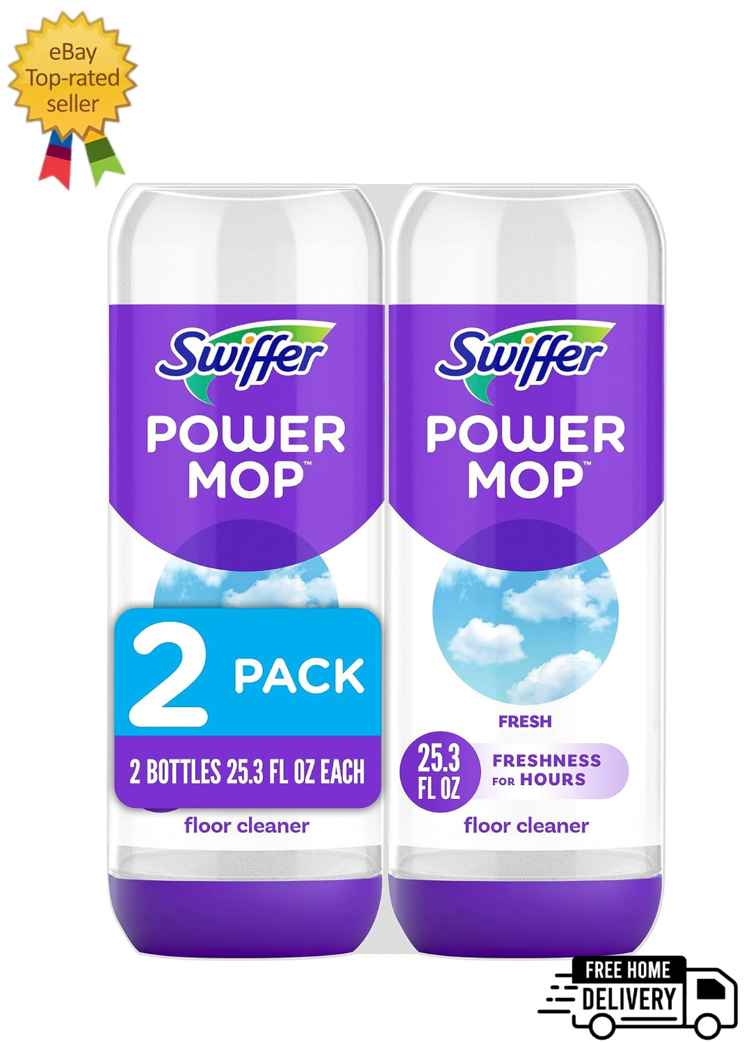 Swiffer Power Mop Refill Solution, pack of 2