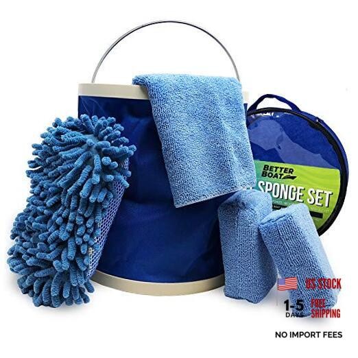 Boat Cleaner and Car Wash Sponges, Non-Scratch Microfiber Sponge and Wash