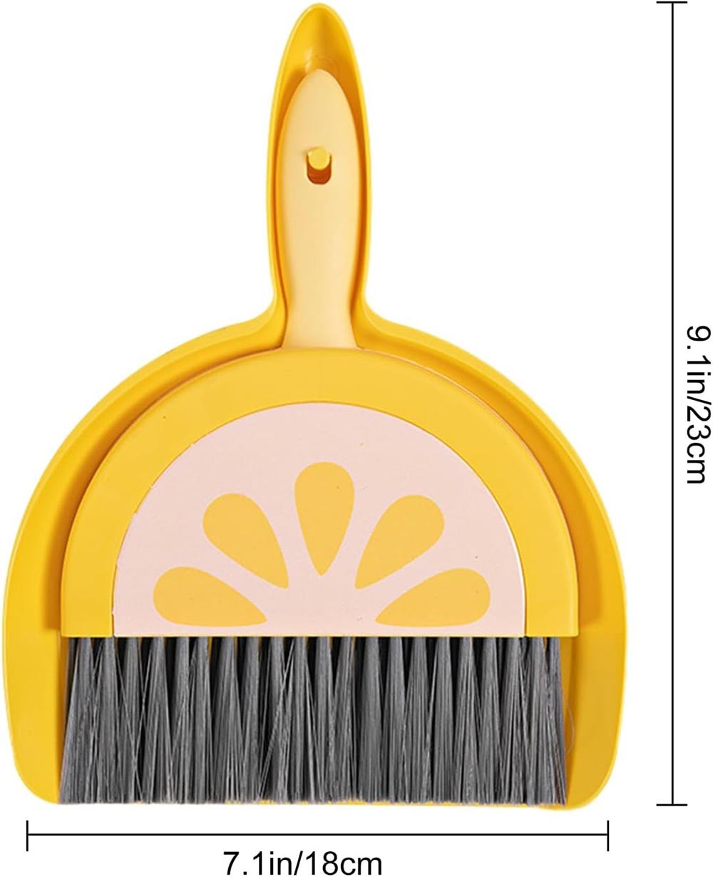 Lightweight Portable Sturdy Easy-To-Use Reusable Washable Desktop Mini Broom Set