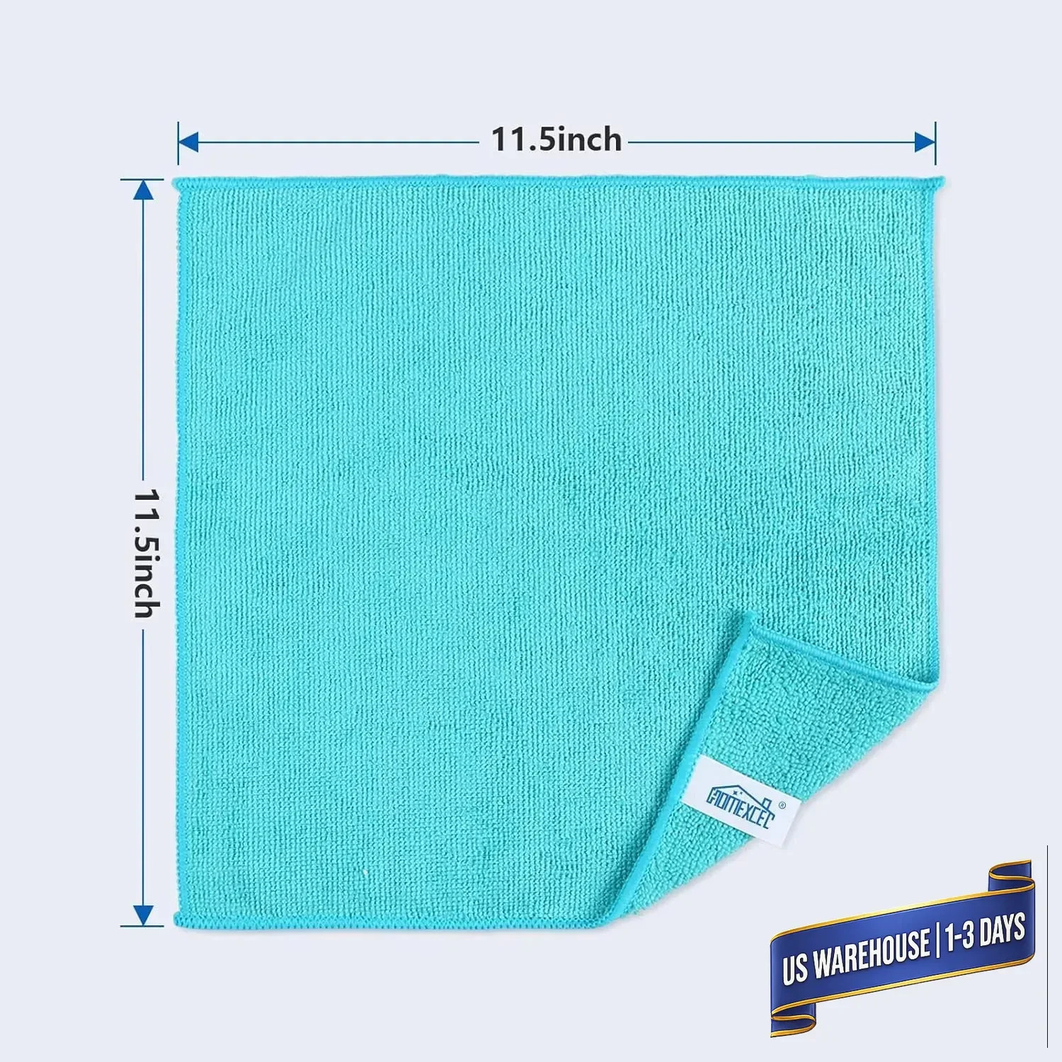 HOMEXCEL Microfiber Cleaning Cloth 210GSM, Pack of 12, Size:11.5″ x 11.5″, Ultra