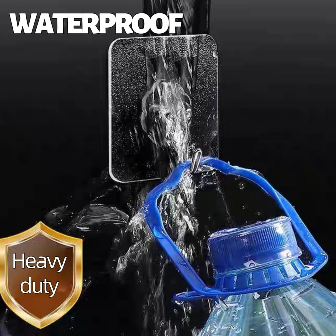 Adhesive Wall Hooks for Hanging Heavy Duty 50 lbs Large Hooks for Walls No