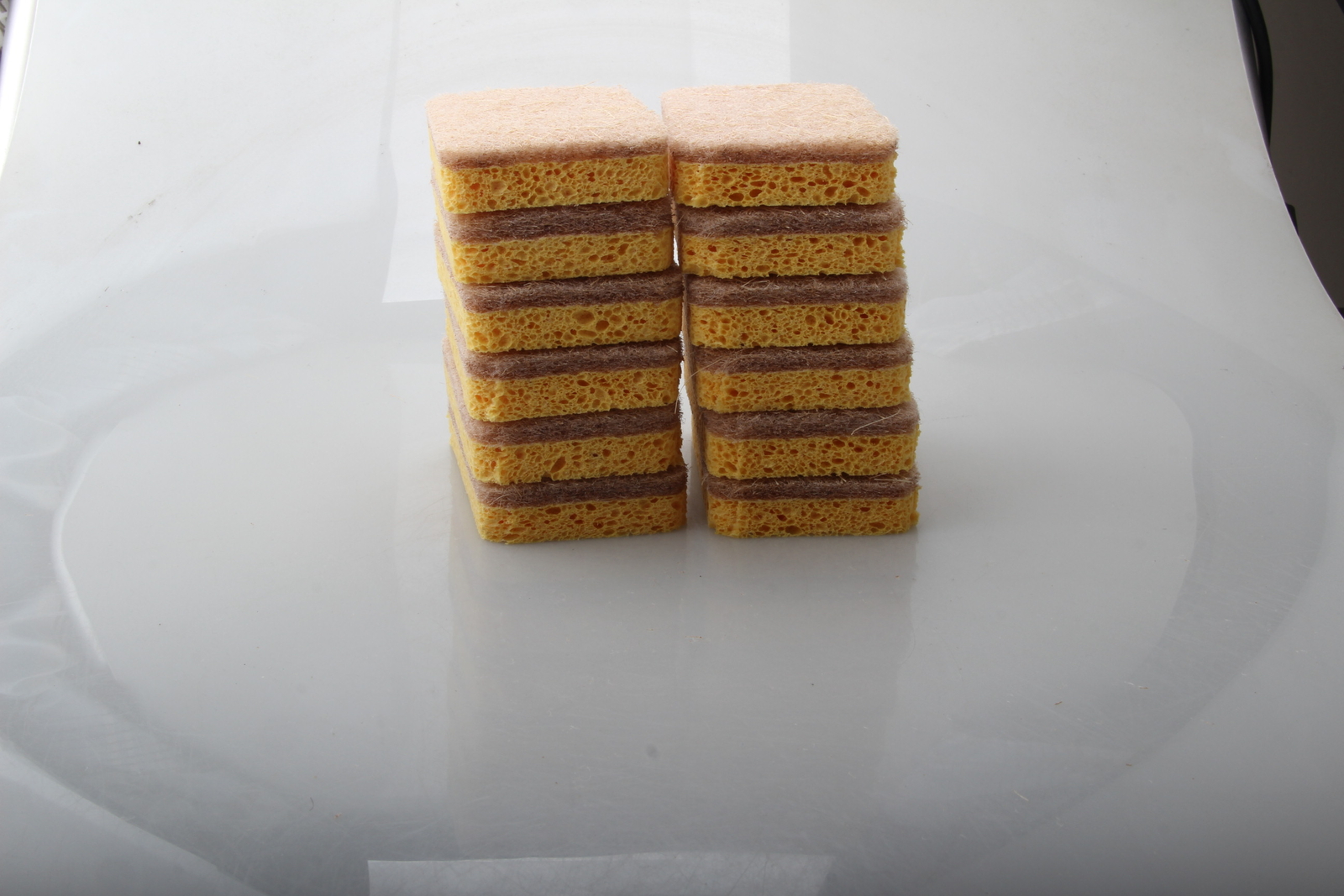 ST 6 /12PCS Natural Scrub Sponge Scouring Pad Sisal Plant Based Sponge Scrubber