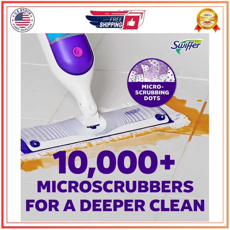 Swiffer PowerMop Multi Surface Floor Cleaning Kit for Wood Tile Vinyl Laminate