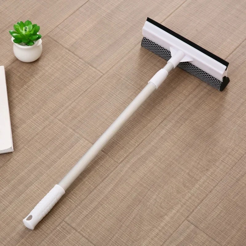 Extendable Window Squeegee Cleaner 32″ Long Handle 2-in-1 Car Glass CleaningTool