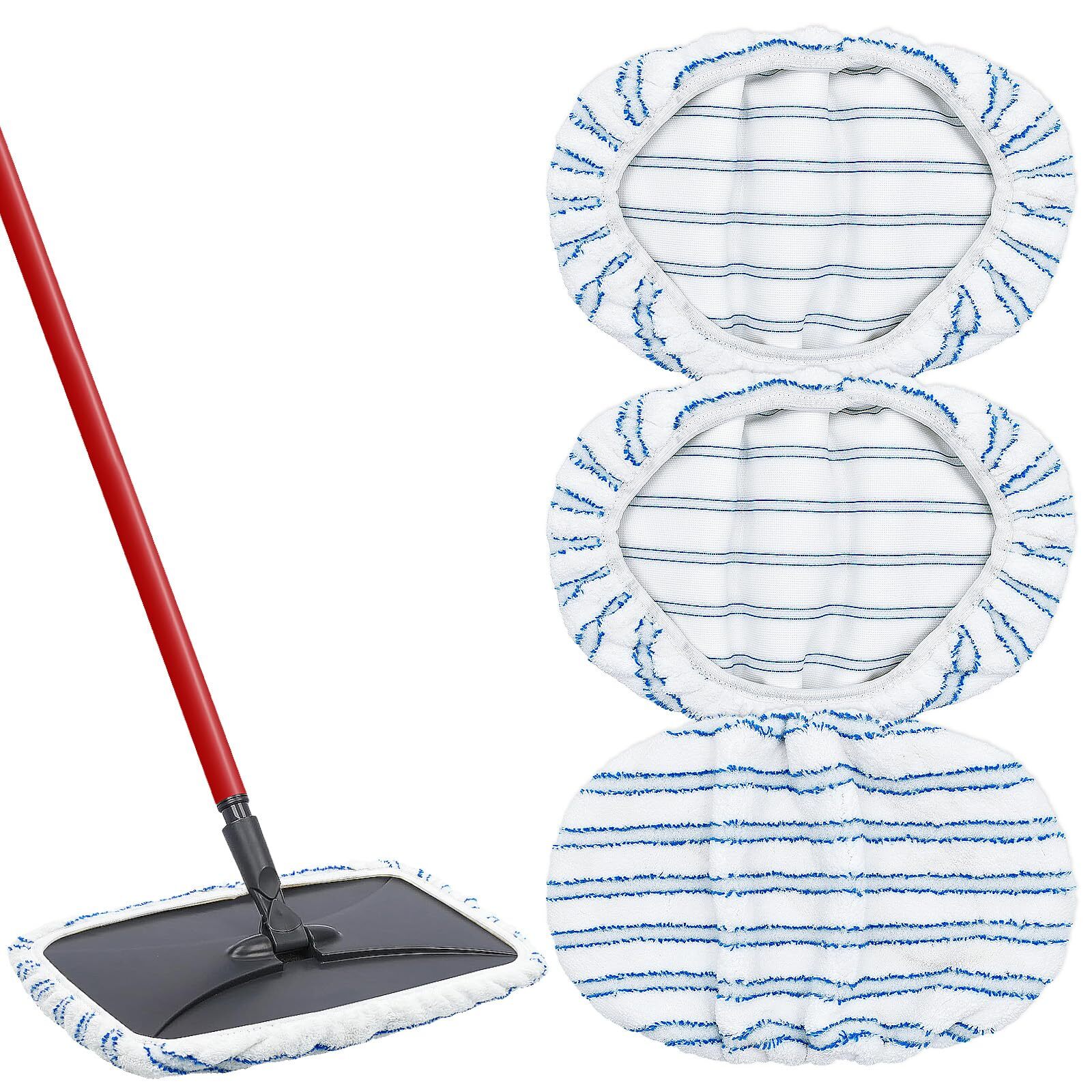 Mop Pads Replacement for O-Cedar Hardwood Floor ‘N More Microfiber Mop, 3 Pack M