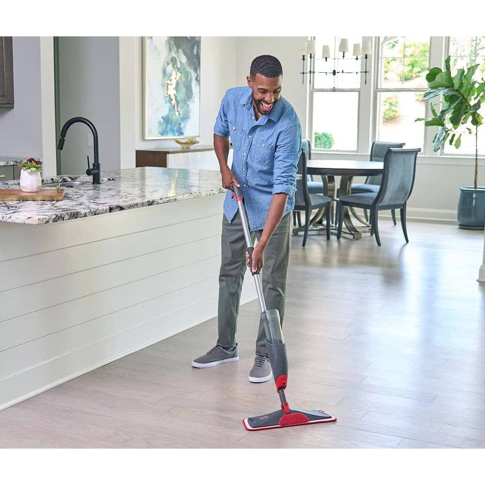 17 In. Microfiber Spray Mop Floor Cleaning Kit with 3 Microfiber Pads and 1 Refi