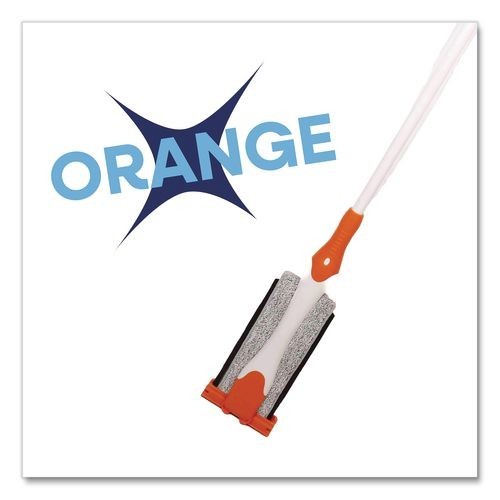 TidyUps 4-in-1 Squeegee Mop, 4.5 x 14.5 Microfiber Heads, 53″ Handle