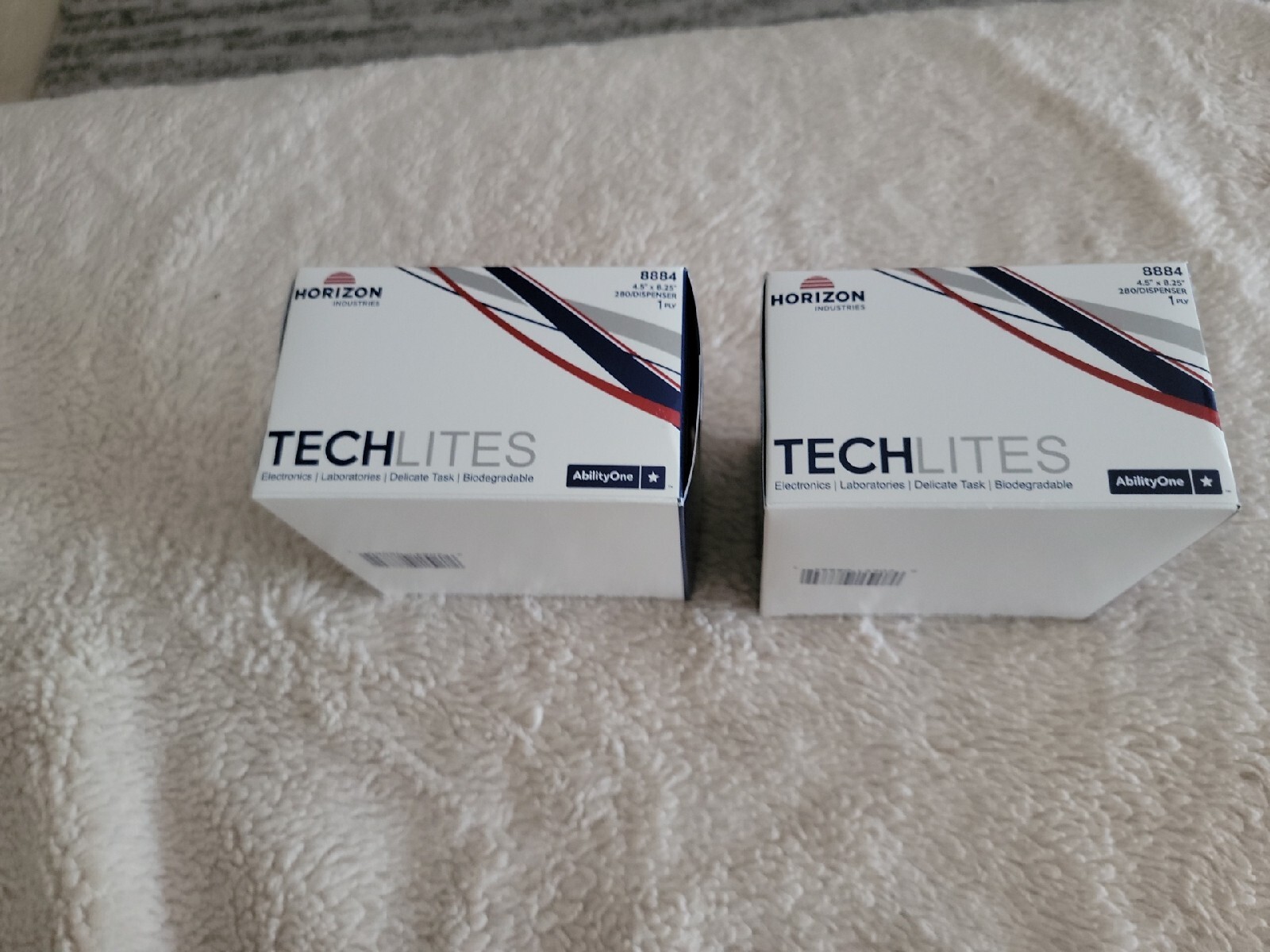 (2) Horizon TechLites Dry Wipe 8884, Delicate Task Tissue, 8-1/4″ x 4-1/2″